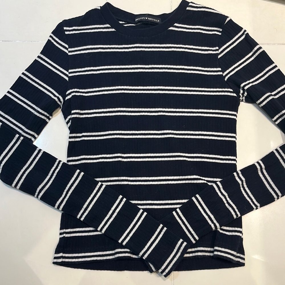 Stripped brandy Melville long sleeve